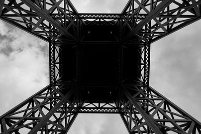Low angle view of bridge against sky