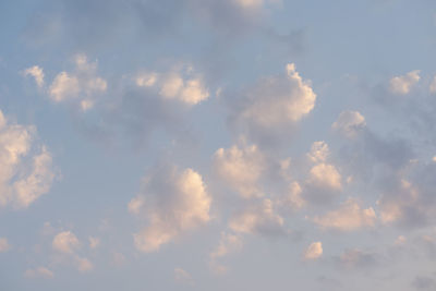 Low angle view of clouds in sky