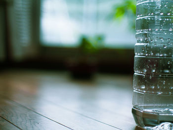 Close-up of glass on table