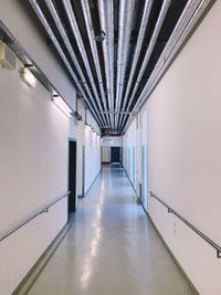 Empty corridor of building