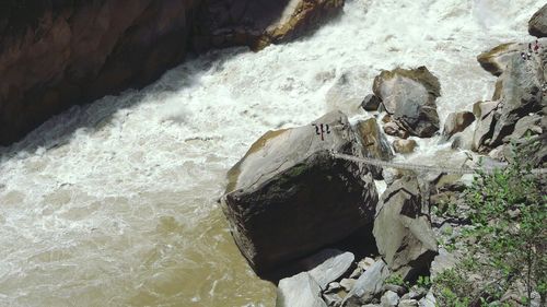 Rocks in water