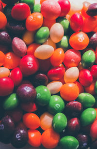 Full frame shot of multi colored candies