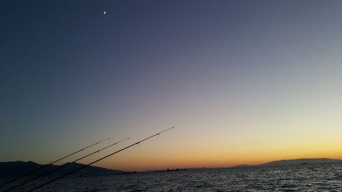 Scenic view of landscape at sunset