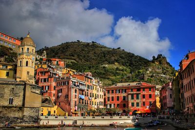 Panoramic view of city against sky