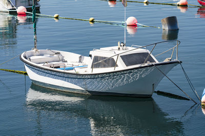 Boats in sea