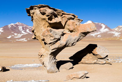 Rock formations in desert