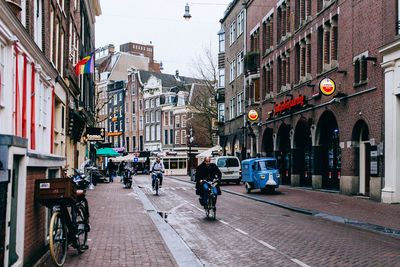 City street with buildings in background