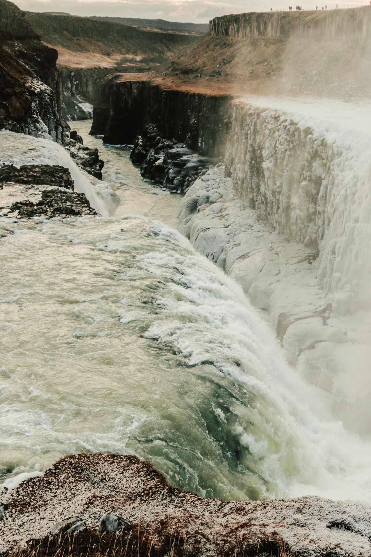 The golden waterfall