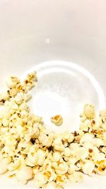 Close-up of white flowers in bowl