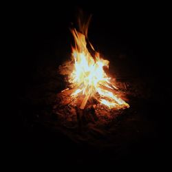Bonfire at night