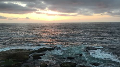 Scenic view of sea against sky