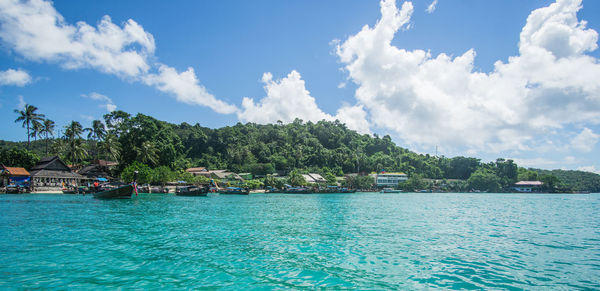 Scenic view of sea against sky