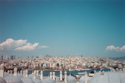 Panoramic shot of townscape against sky