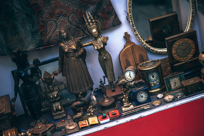 Panoramic view of buddha statue in temple