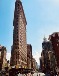 Low angle view of buildings against sky