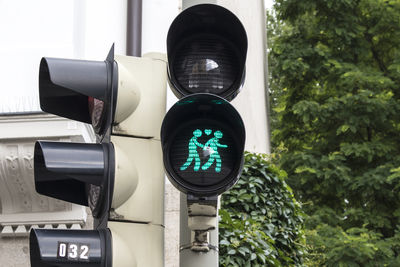 Low angle view of road sign