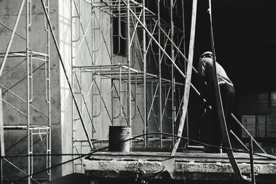 Man working at construction site