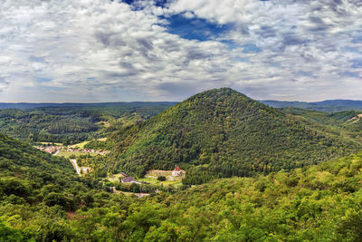 View of the surroundings from gottweig abbey hill, austria