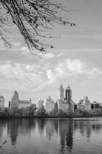 Buildings in city against sky