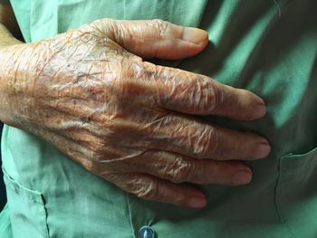 Close-up of hands