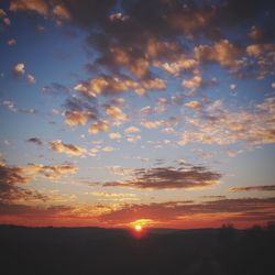 Scenic view of sky during sunset