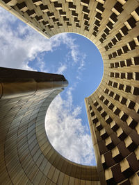 Low angle view of buildings in city