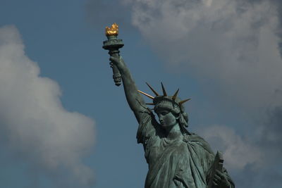 Low angle view of statue
