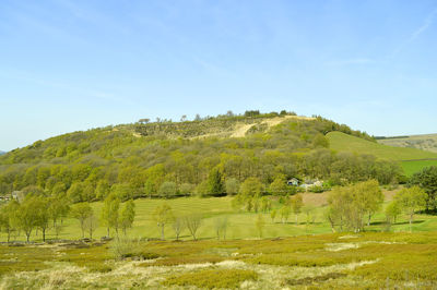 A view of glossop golf course in the peak district national park