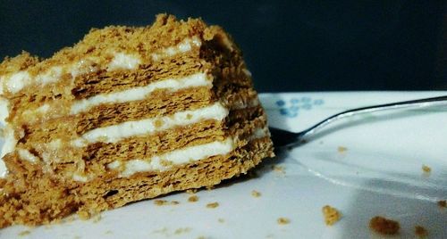 Close-up of food on table