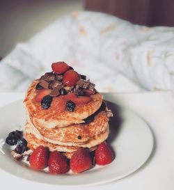  pancake strawberry and chocolate 