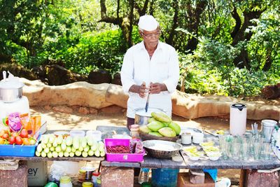 Variety of fruits for sale