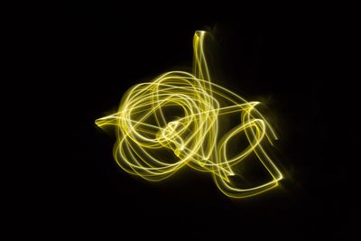 Light painting at night
