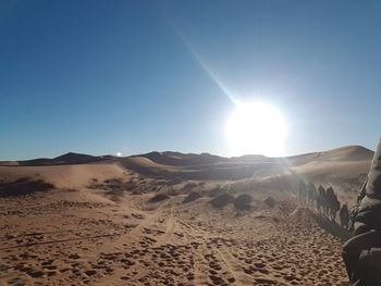 Scenic view of desert against sky