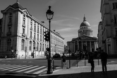 Group of people in city street