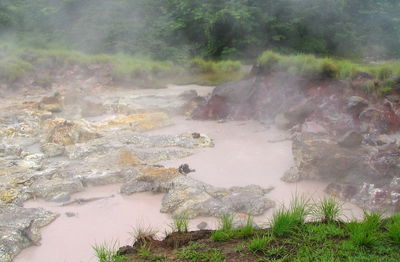 High angle view of landscape