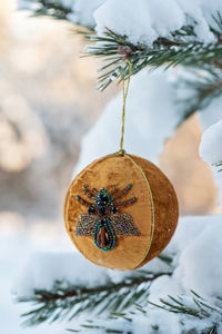 Close-up of christmas decoration