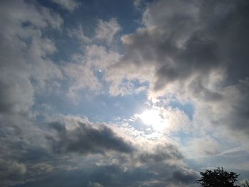 Low angle view of clouds in sky