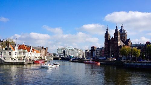 View of buildings at waterfront