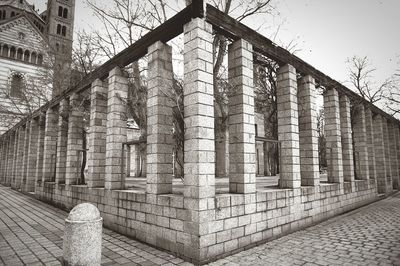 Low angle view of built structure against sky