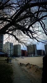 Buildings in city against sky