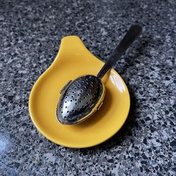 High angle view of empty plate on table