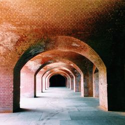 Empty corridor of building