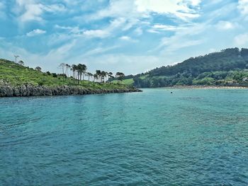 Scenic view of sea against sky