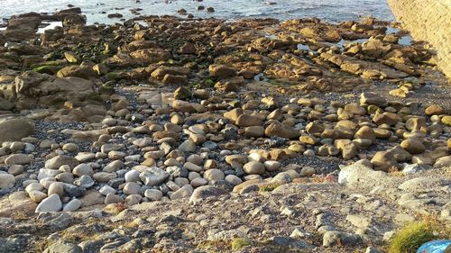 Pebbles on rocks