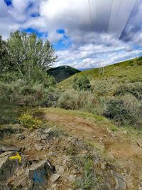 Scenic view of landscape against sky