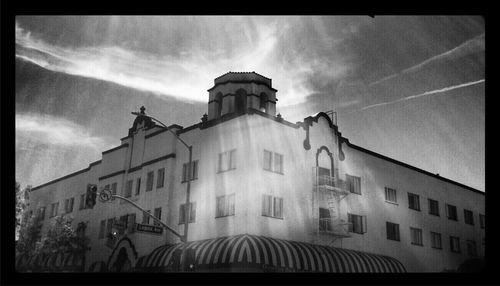 Low angle view of building against sky