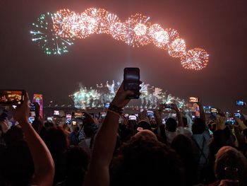 Crowd at music concert