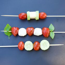 Directly above shot of multi colored fruits