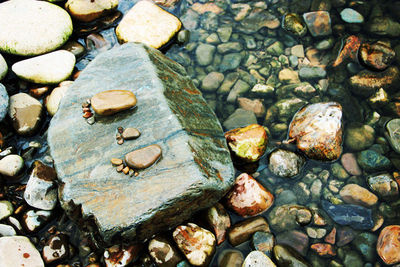 Rocks in shallow water