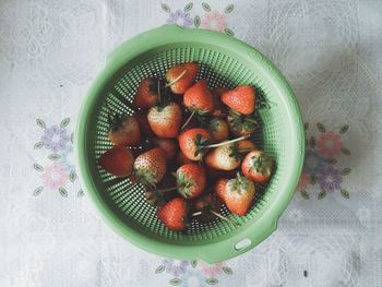 Close-up of cherries in bowl